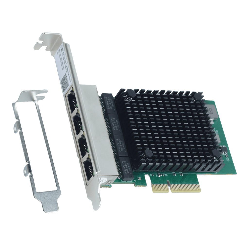Placa de rede PCYES gigabit 2.5G pci-e X4 quad port | LC2500-IT4P