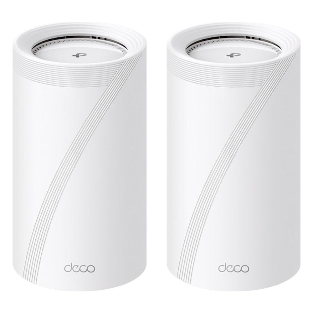 Roteador Wi-Fi 7 TP-Link Deco BE75 (2-Pack) 17000Mbps Whole-Mesh 10Gb SFP+ Dual Band MU-MIMO Beamforming
