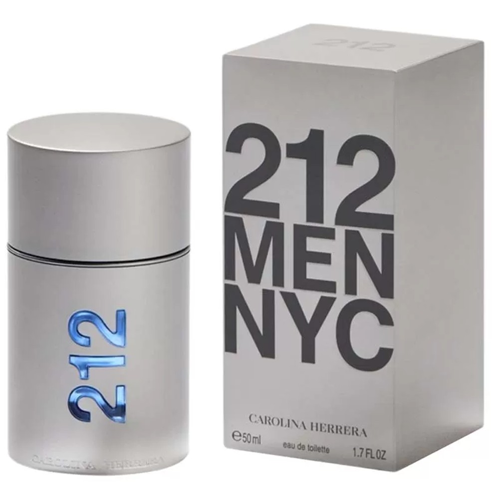 Perfume Masculino Carolina Herrera 212 MEN NYC EDT 50 ml