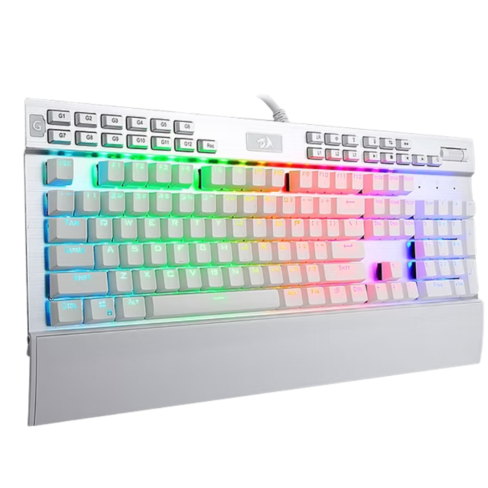 Teclado Mecânico Gamer Redragon K550W-1 Yama USB RGB Branco