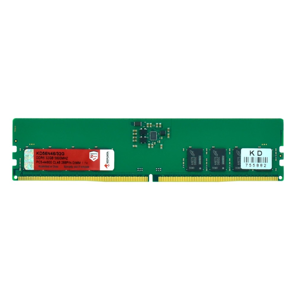 Memória RAM KeepData KD56N46/32G 32GB DDR5 5600MHz UDIMM PC Desktop Alta Performance Dual Channel Latência Baixa Dissipador de Calor