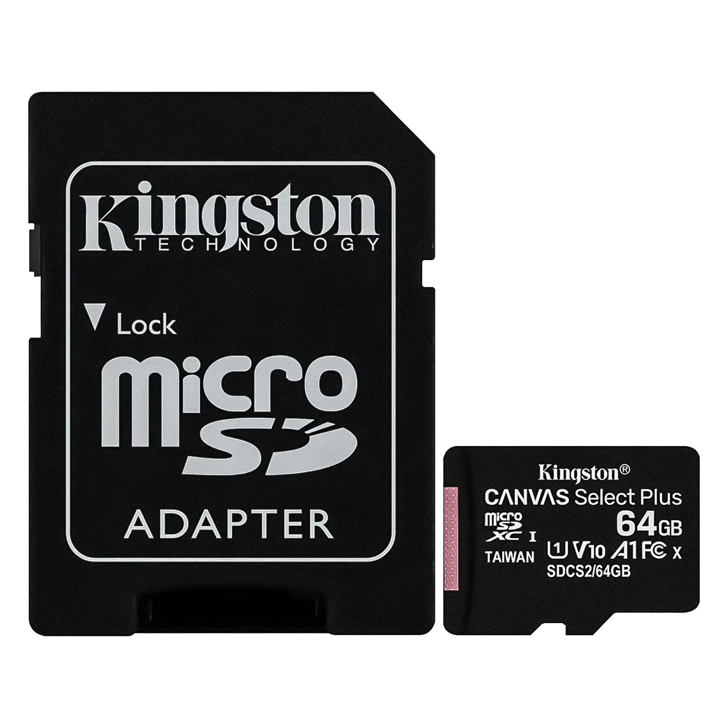 Cartão de Memória Micro SD Kingston 64GB 100MBs Canvas Select Plus