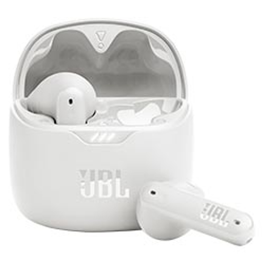 Fone de Ouvido Sem Fio JBL Tune Flex TWS Bluetooth 5.3 Estéreo 32h Bateria Design Confortável Branco