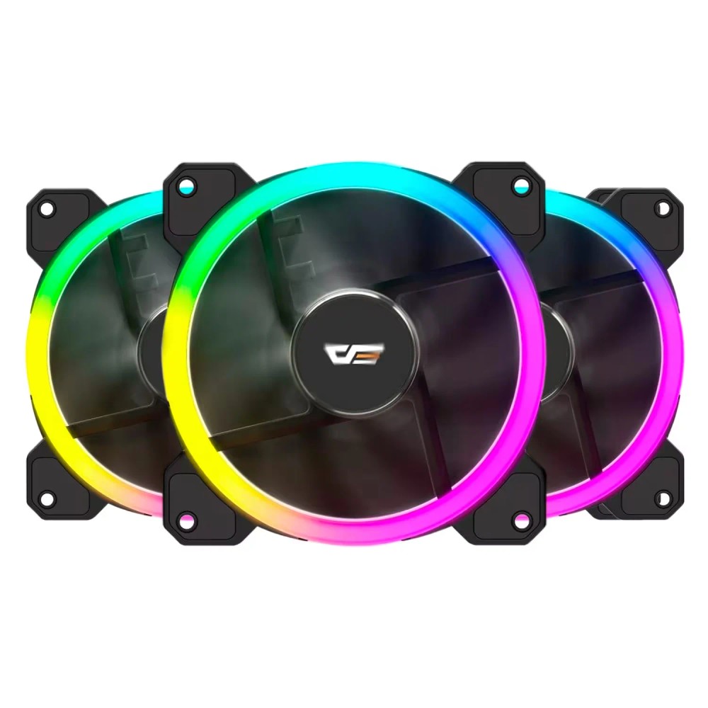 Cooler Fan para Gabinete darkFlash DR11 ARGB 3 em 1 - Preto