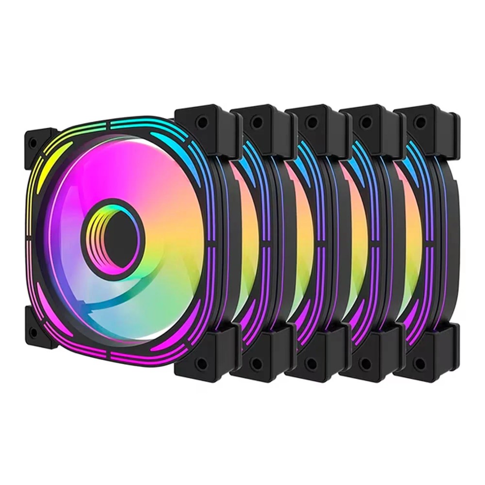 Cooler Fan para Gabinete DarkFlash INF24 5 em 1 - Preto