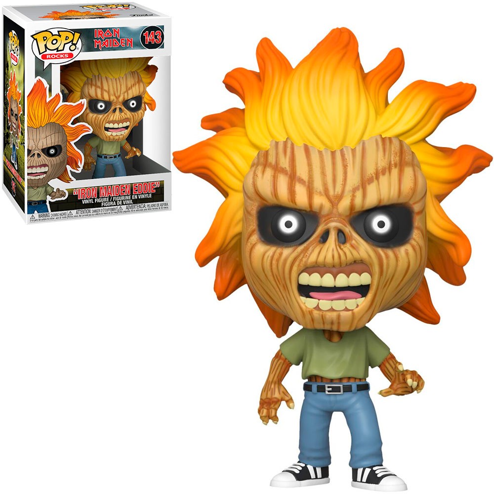 Boneco Funko Pop Rocks Iron Maiden Eddie 143 Colecionável Vinil Original