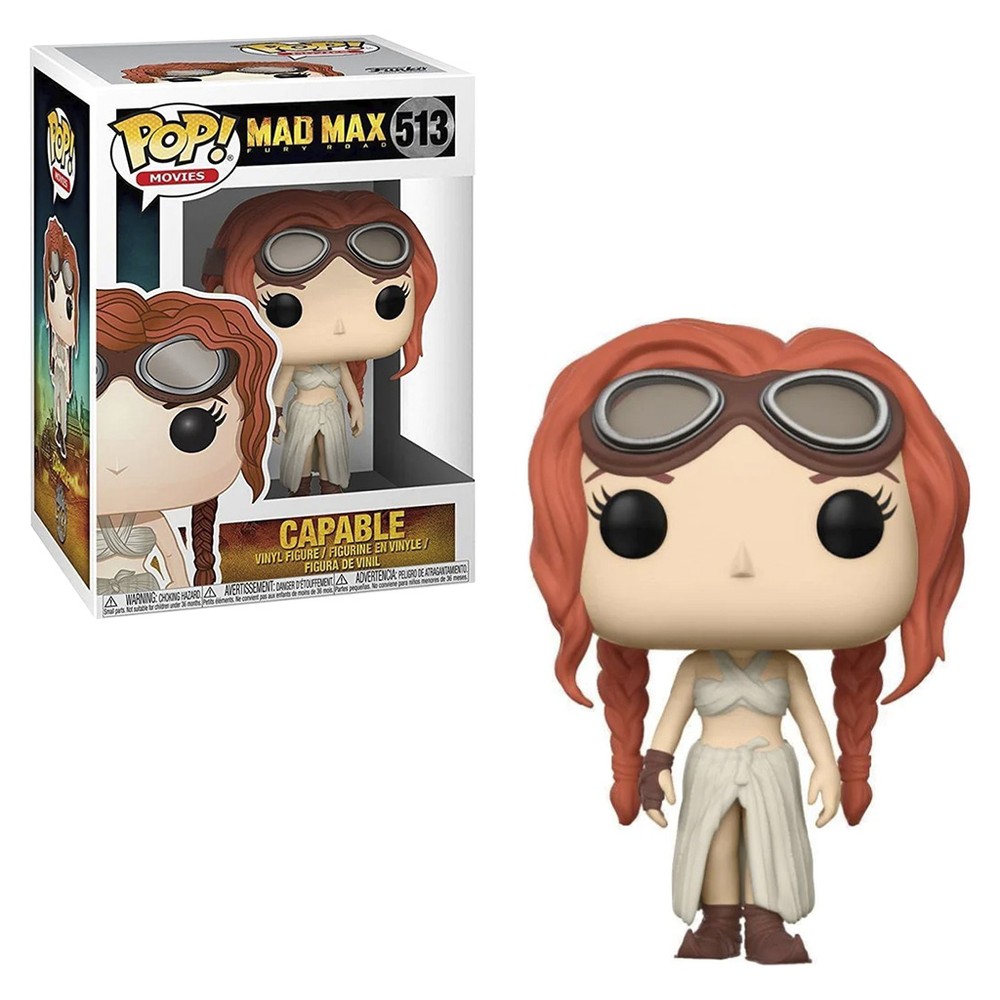 Boneco Funko Pop Movies Mad Max Capivela Capable 513 Colecionável Vinil Original