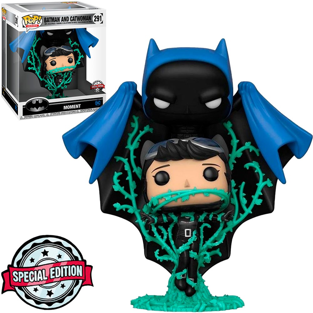 Boneco Funko Pop Heroes DC Comics Moment Exclusivo Batman and Catwoman 291 Vinil Original
