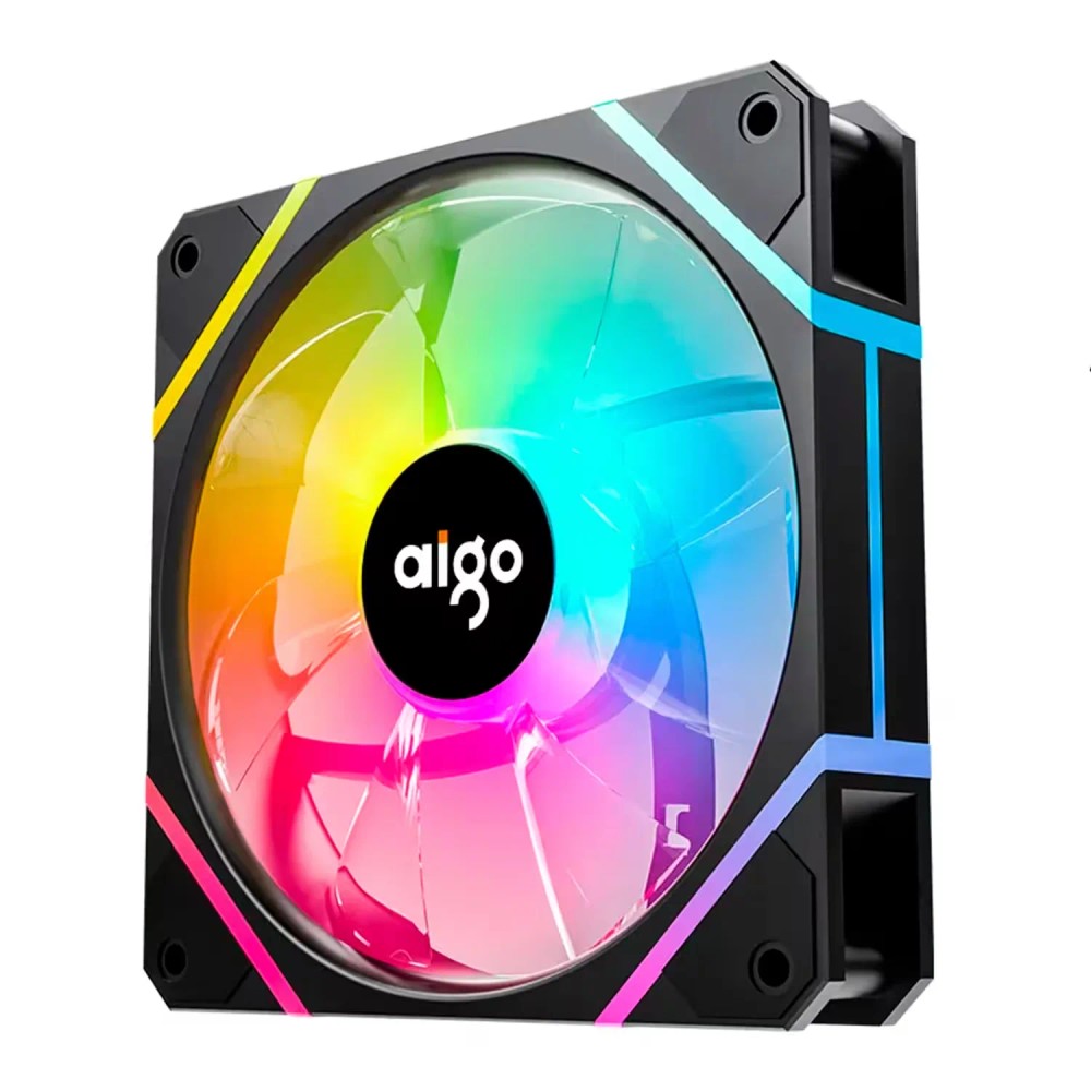 Cooler Fan para Gabinete Aigo AM12 Pro RGB - Preto