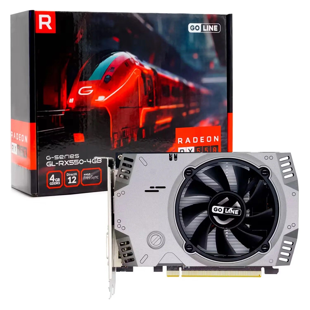 Placa de Vídeo AMD Radeon RX-550 4GB DDR5 Desempenho Superior