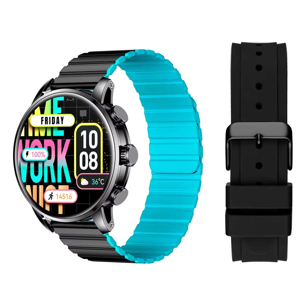 Relógio Inteligente Kieslect Calling KR2 com Chamadas Preto