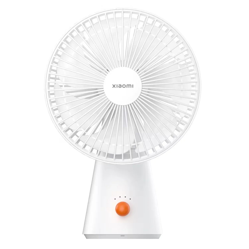 Ventilador Recarregável Xiaomi Mini Fan ZMYDFS01DM 6089GL Portátil Bateria 2000mAh 3 Velocidades Branco Silencioso Ideal para Viagem