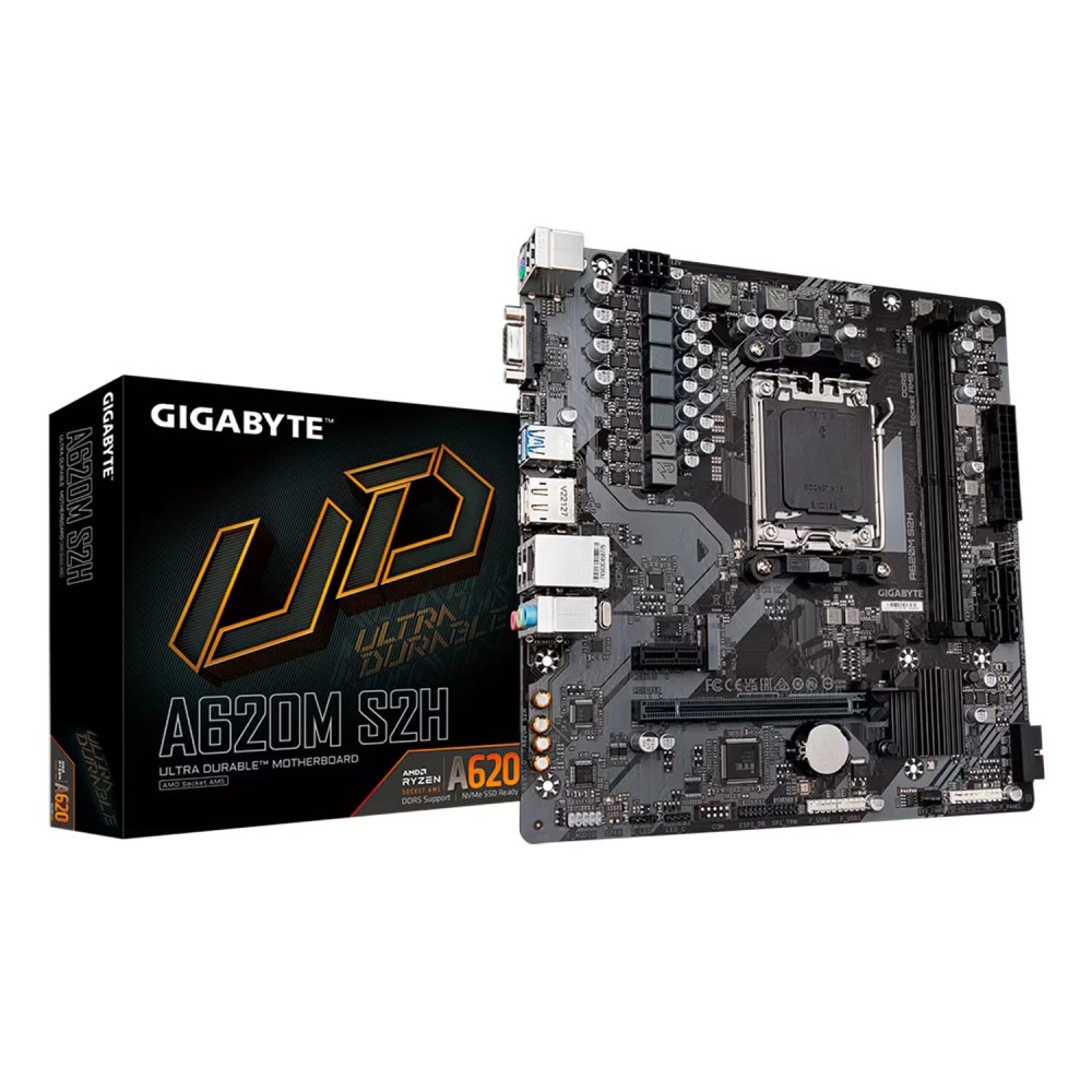 Placa Mãe Micro ATX Gigabyte A620M S2H DDR5 Socket AM5 Alta Performance