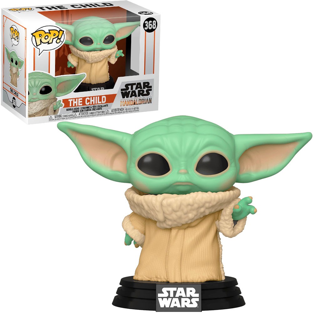 Boneco Funko Pop Star Wars The Mandalorian The Child Baby Yoda 368 Colecionável Vinil Original