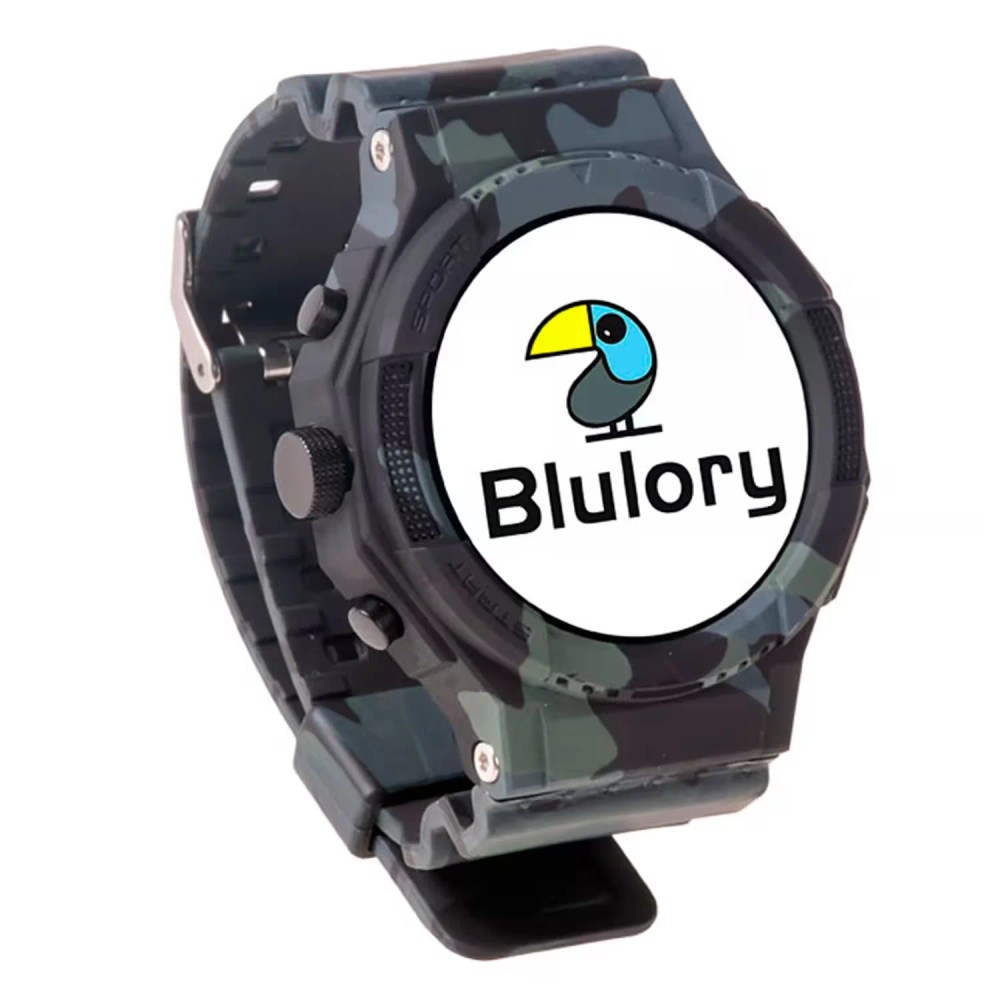 Smartwatch Blulory SV GPS 49mm Relógio Inteligente Camuflado