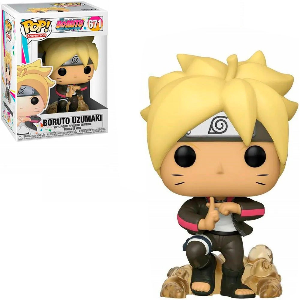 Boneco Funko Pop Animation Boruto Boruto Uzumaki 671 Colecionável de Vinil Original