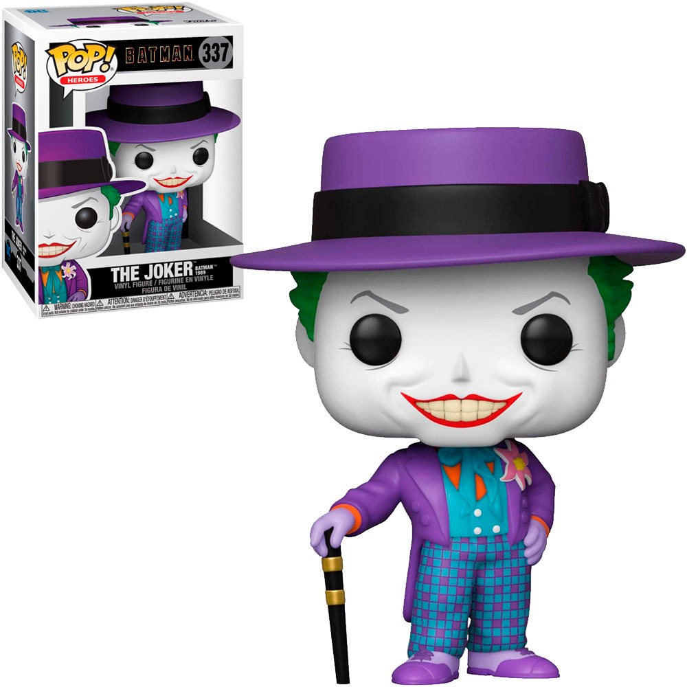 Boneco Funko Pop Heroes Batman The Joker 337 Colecionável Vinil Original
