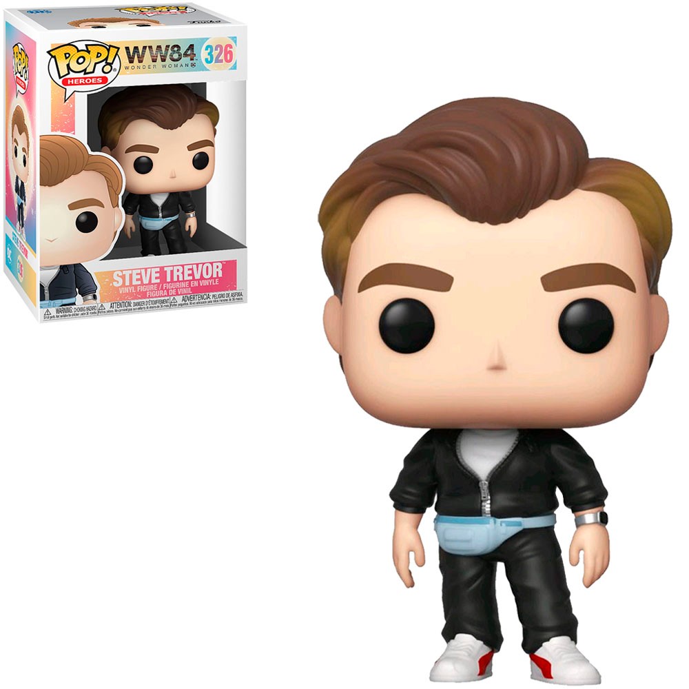 Boneco Funko Pop Heroes Wonder Woman 1984 Steve Trevor 326 Colecionável Vinil Original