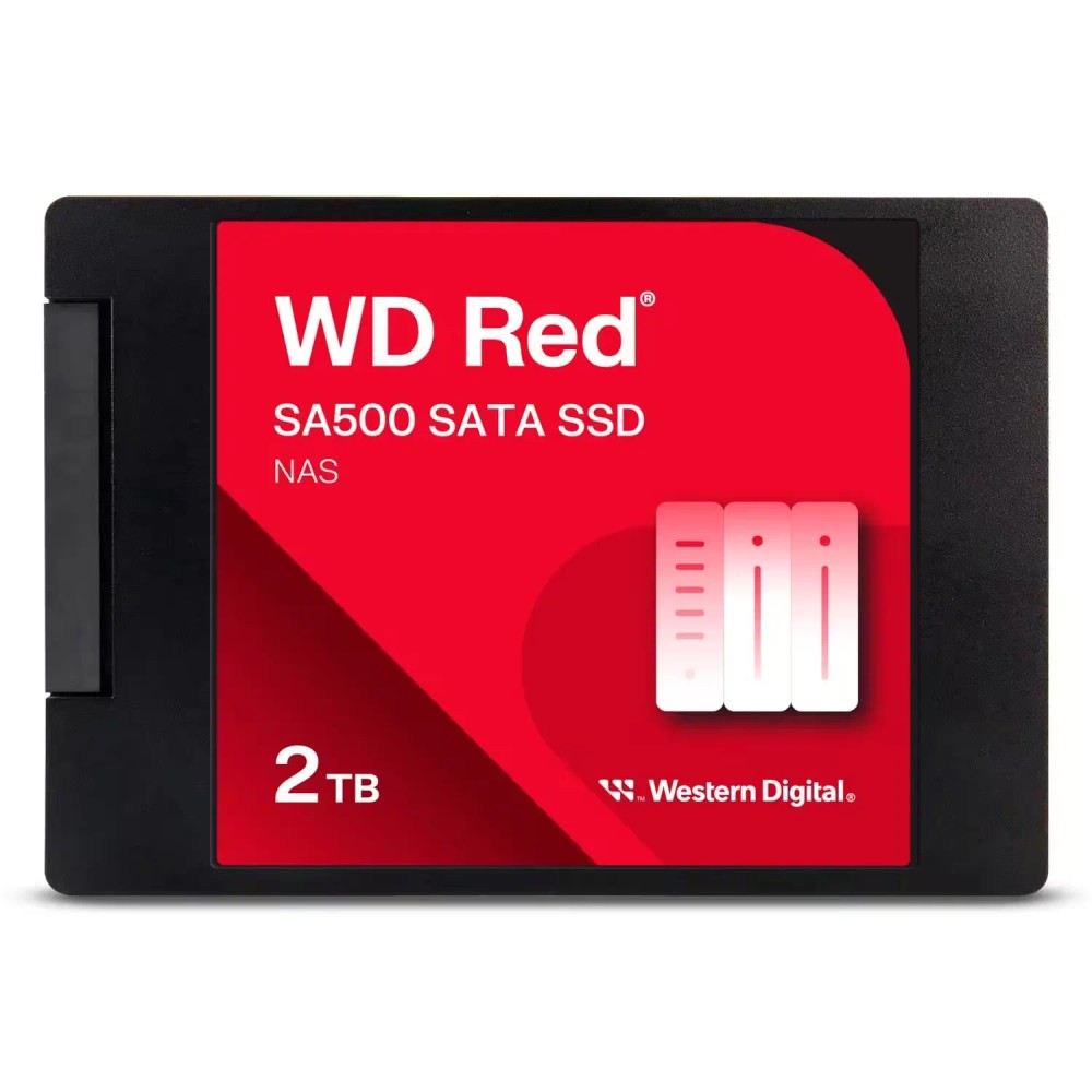SSD SATA 2.5 WD Red SA500 2TB para NAS Leitura 560MBs 3D NAND