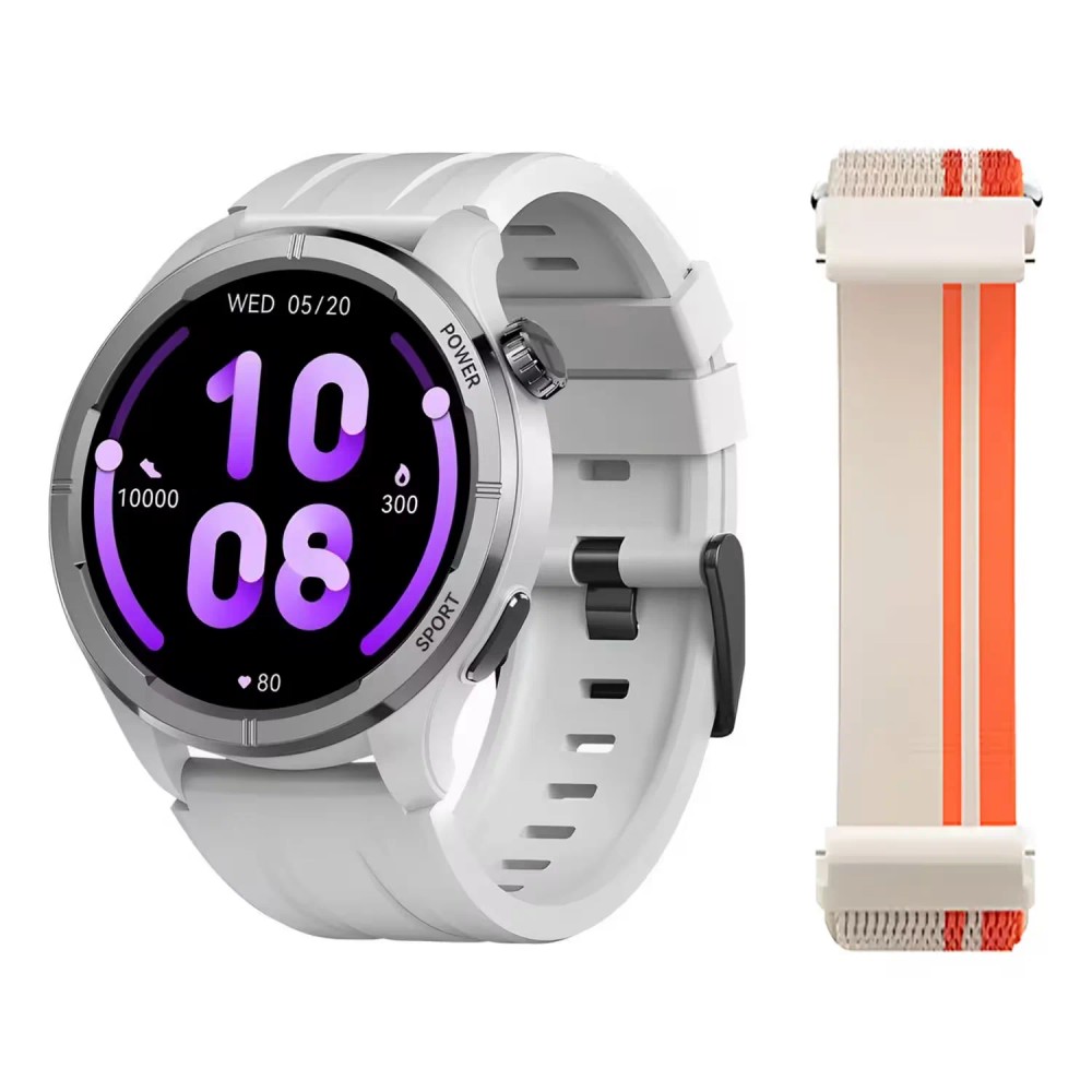 Smartwatch Haylou Solar Neo HF008 22mm Pulseira de Nylon Prata