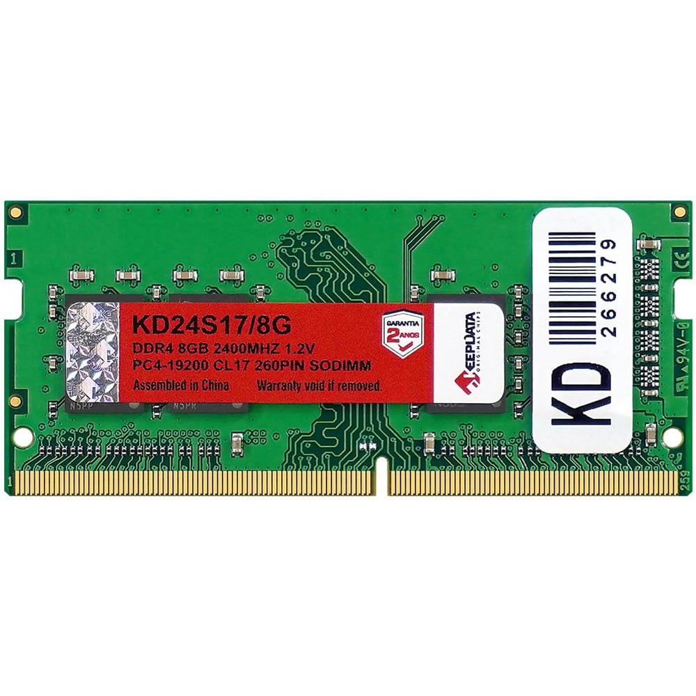 Memória RAM KeepData KD24S17/8G 8GB DDR4 2400MHz SODIMM Para Notebook PC Laptop Alta Performance Upgrade Estabilidade 1.2V