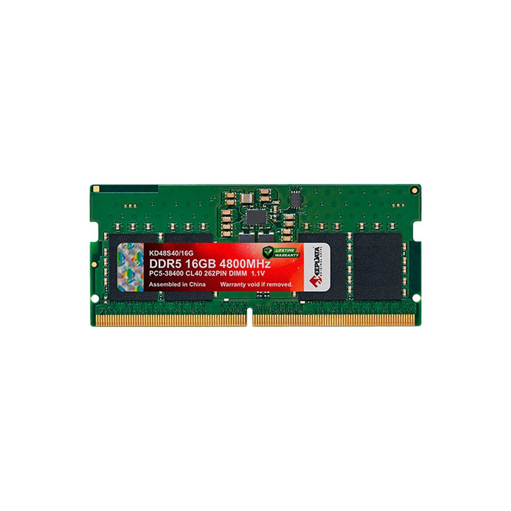 Memória RAM KeepData KD48S40/16G 16GB DDR5 4800MHz SODIMM Para Notebook Alta Performance Upgrade Velocidade Baixa Latência PC Laptop
