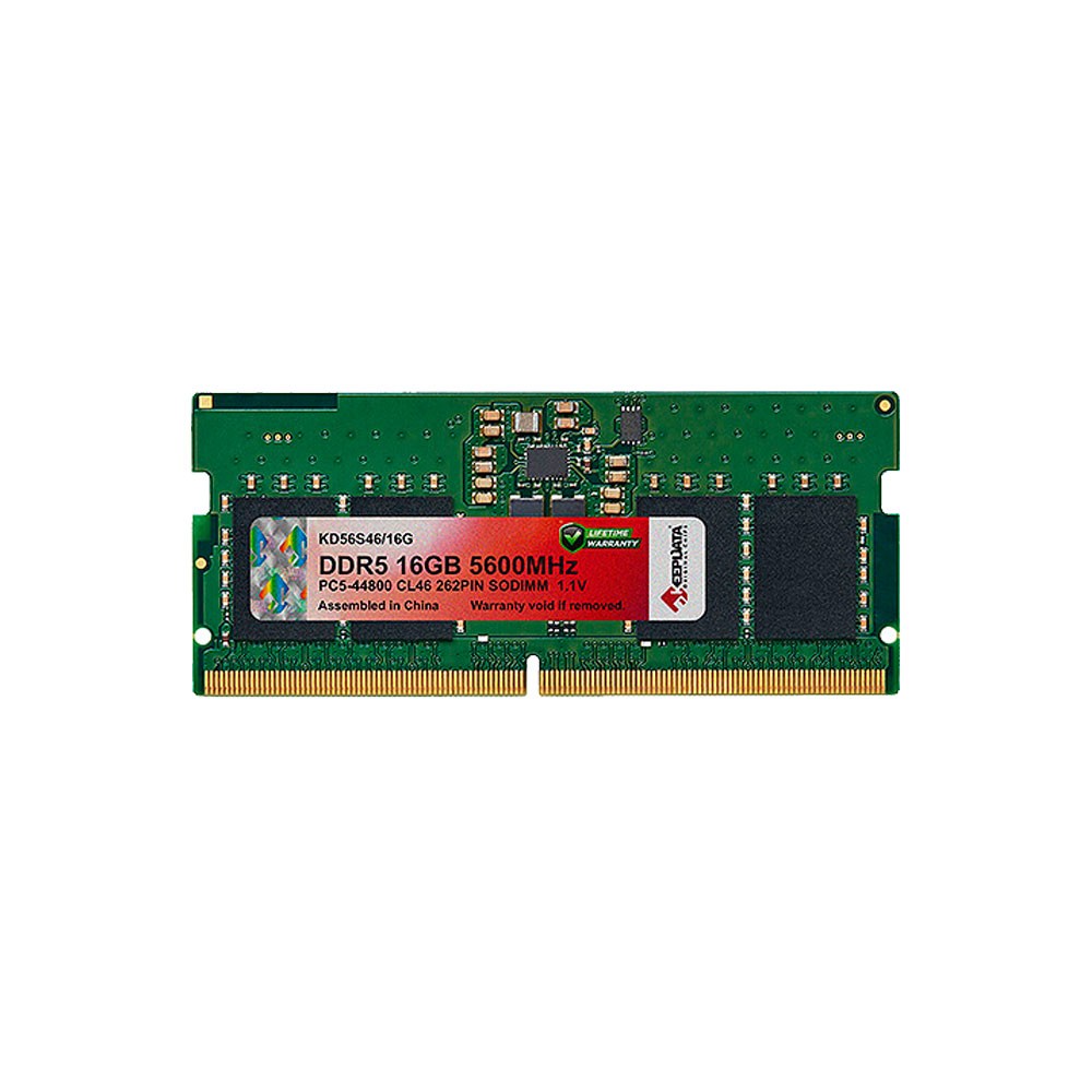 Memória RAM KeepData KD56S46/16G 16GB DDR5 5600MHz SODIMM Para Notebook Alta Performance Upgrade Velocidade Alta Densidade CL46 1.1V
