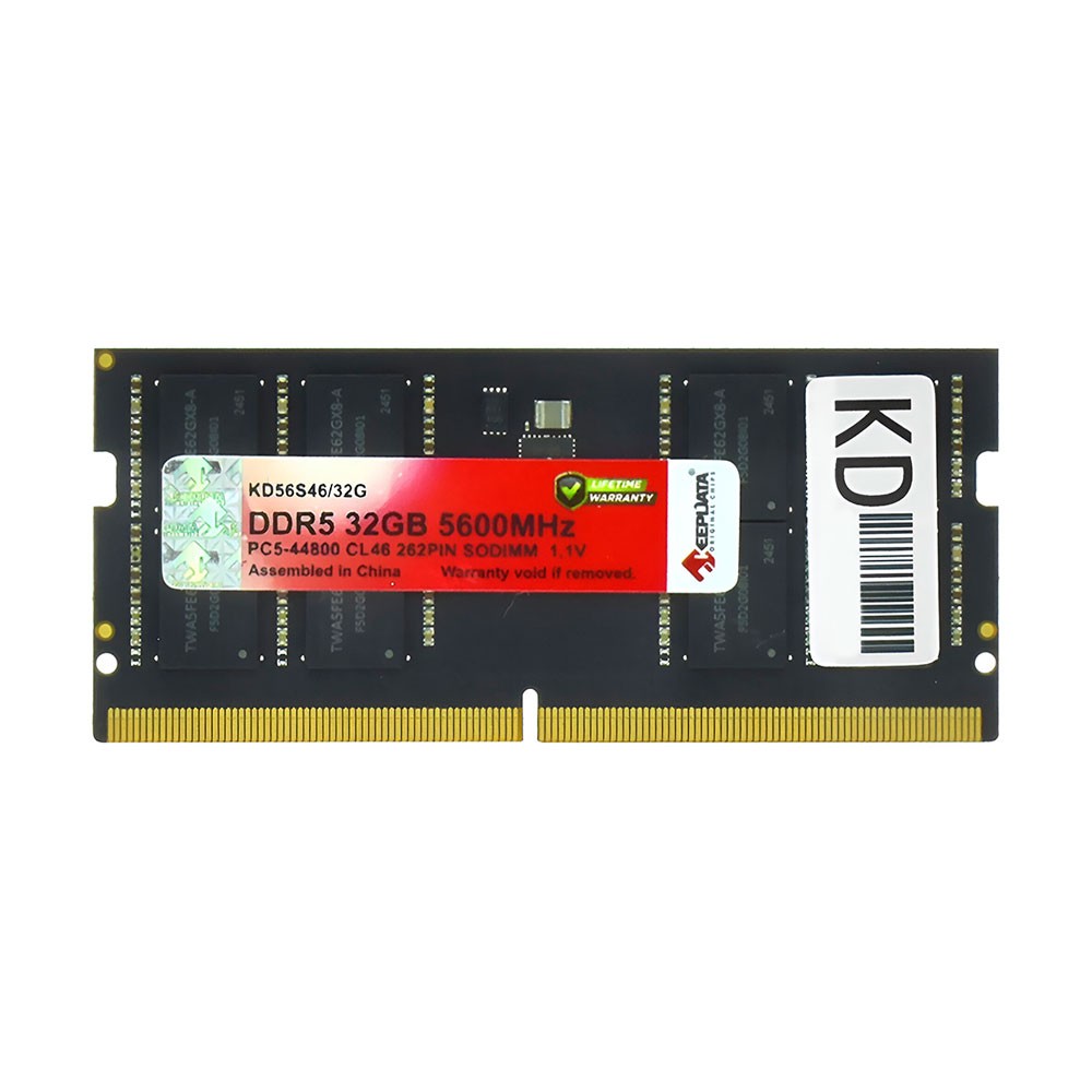 Memória RAM KeepData KD56S46/32G 32GB DDR5 5600MHz SODIMM Notebook Alta Performance Upgrade Laptop PC Gamer Velocidade Estável