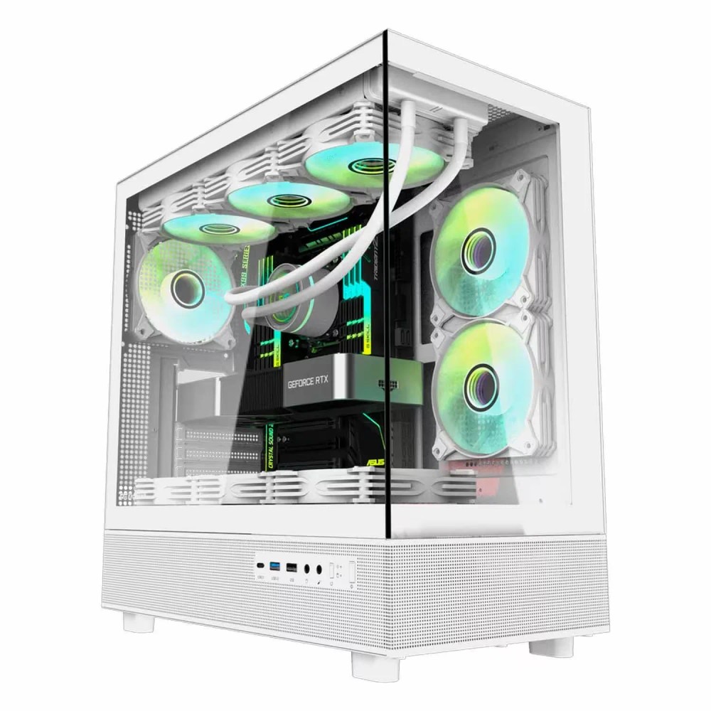 Gabinete Gamer darkFlash DPX90 Mid Tower - Branco (3 Fans ARGB)