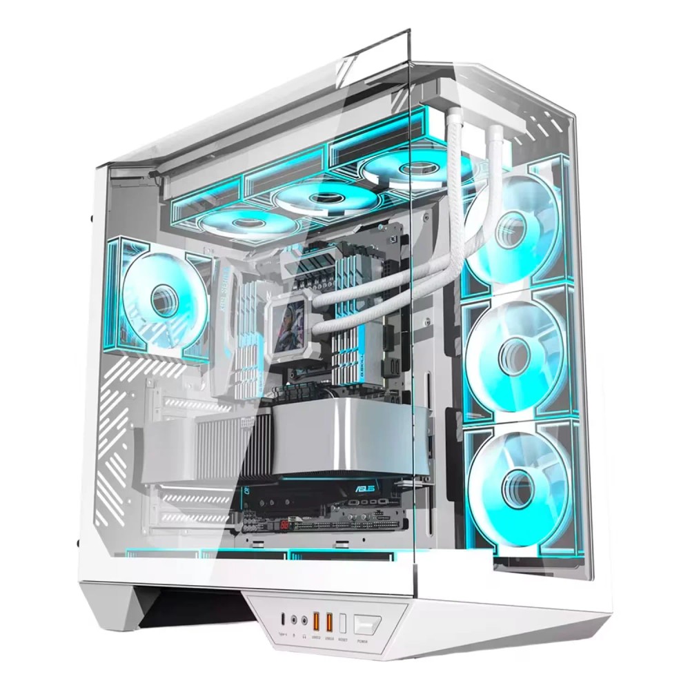 Gabinete Gamer darkFlash DY470 ARGB Mid Tower - Branco