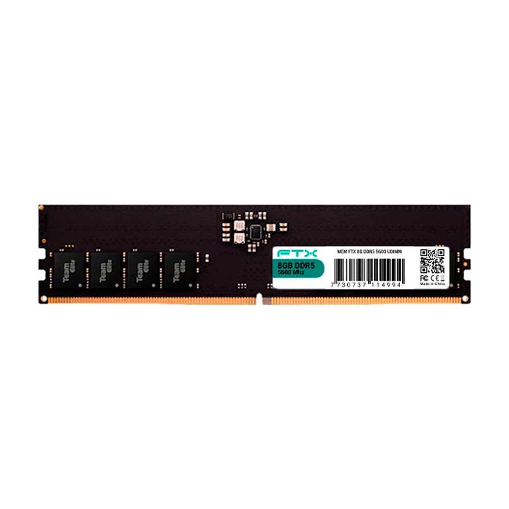 Memória RAM FTX UDIMM 8GB DDR5 5600MHz PC Desktop CL46 1.1V Alta Performance Gamer Upgrade Desktop DIMM 288-pin