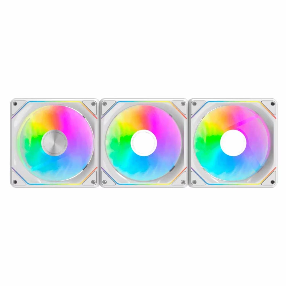 Cooler Fan para Gabinete darkFlash G24 120mm RGB 3 em 1 - Branco