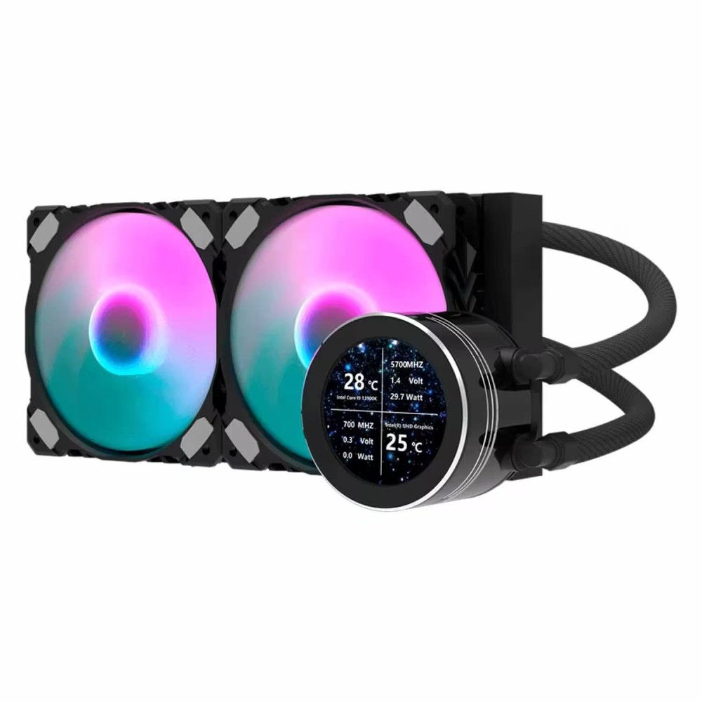 Water Cooler para Processador darkFlash Nebula DN240S RGB - Preto