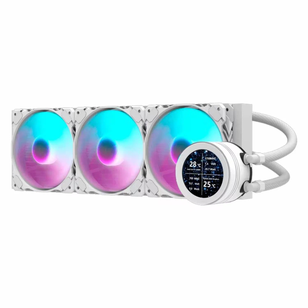 Water Cooler para Processador darkFlash Nebula DN360S RGB - Branco