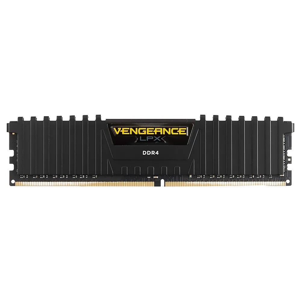 Memória RAM Corsair Vengeance LPX 8GB 1x8GB DDR4 3200MHz CMK8GX4M1E3200C16 PC Desktop Gamer Alta Performance Dissipador de Calor Preto