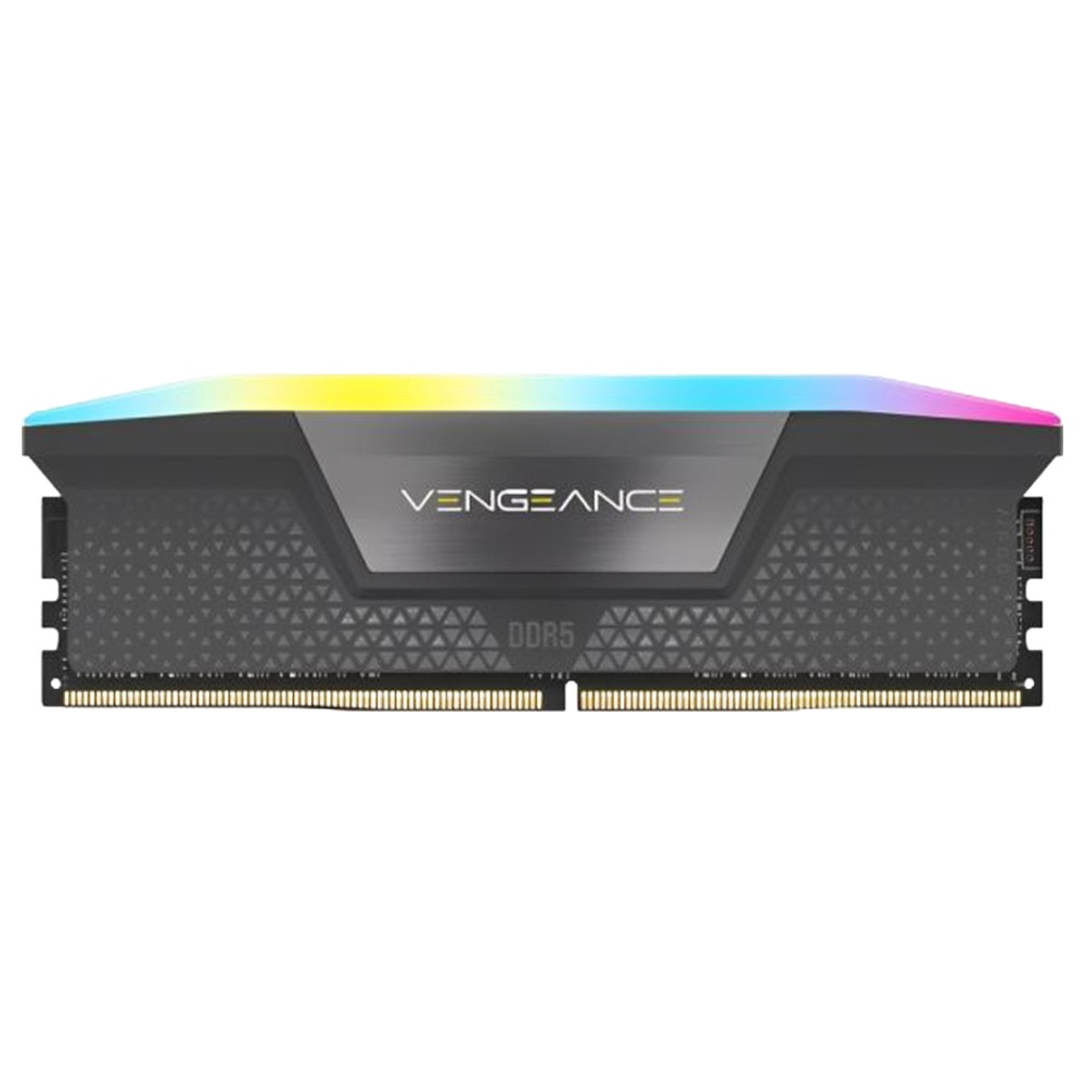 Memória RAM Corsair Vengeance RGB 16GB DDR5 5200MHz CMH16GX5M1B5200C40 Desktop PC Gamer Alta Performance Dissipador Alumínio Iluminação LED