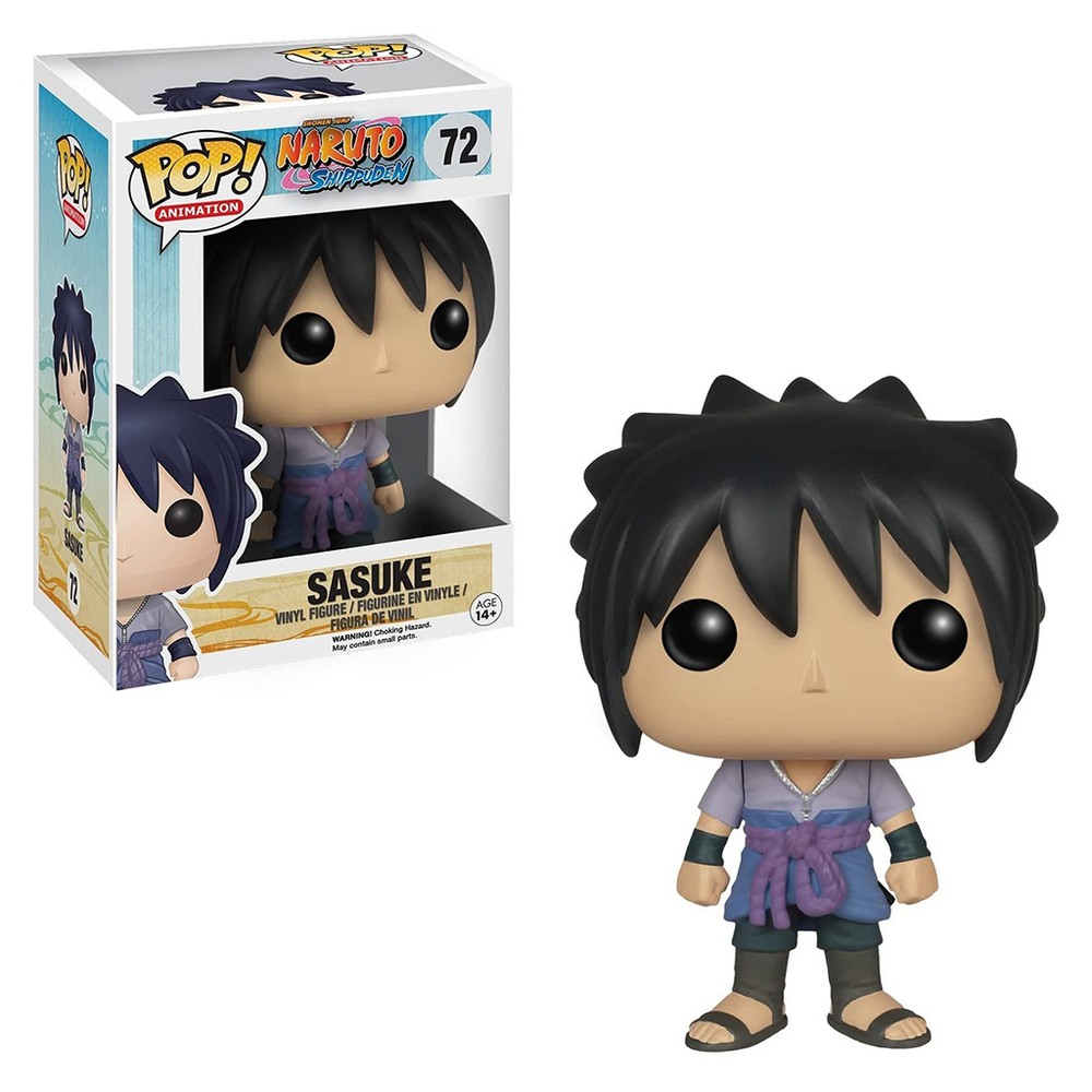 Boneco Funko Pop Animation Naruto Sasuke 72 Colecionável de Vinil Original