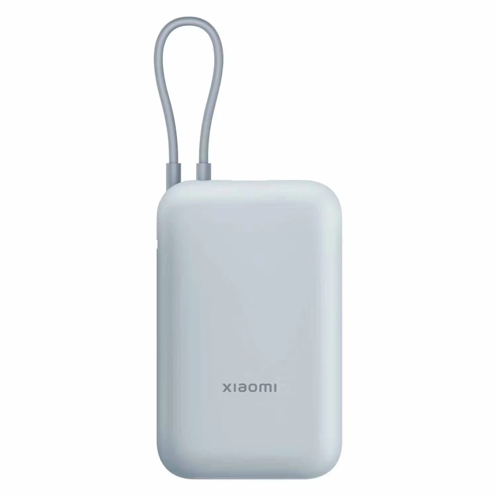 Carregador Portátil Xiaomi Power Bank P15ZM BHR9073GL 10000mAh Azul Duas Saídas USB Tipo-C Entrada Rápida Compacto