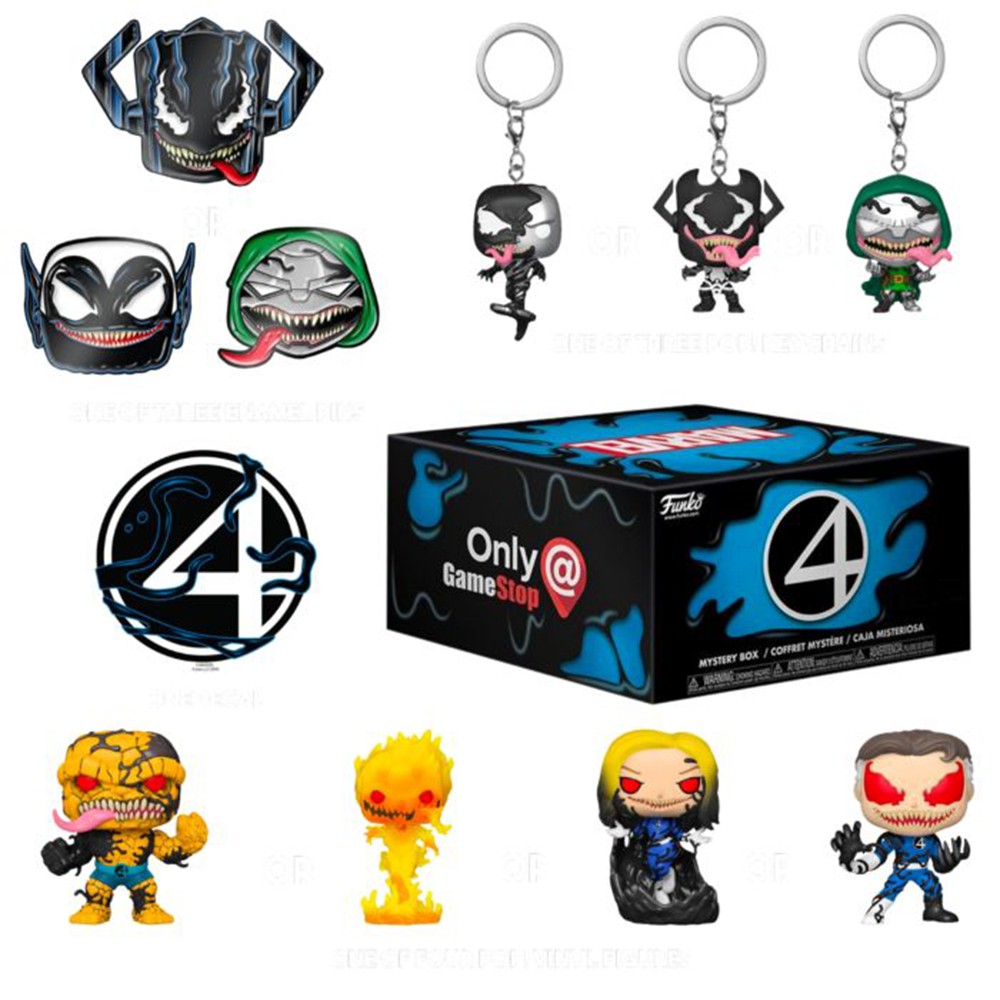 Boneco Funko Pop Marvel Venomized Fantastic Four Mystery Box Colecionável Vinil Original