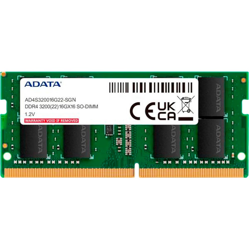 Memória RAM Adata AD4S320016G22-SGN 16GB DDR4 3200MHz SODIMM Para Notebook CL22 1.2V Alta Performance Upgrade Laptop