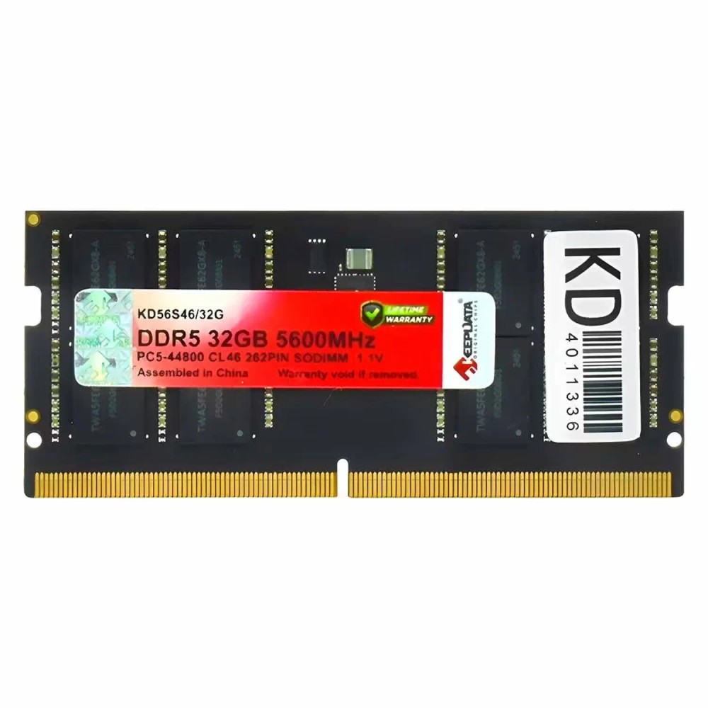 Memória RAM Keepdata 32GB DDR5 5600MT/s para Notebook - KD56S46/32G