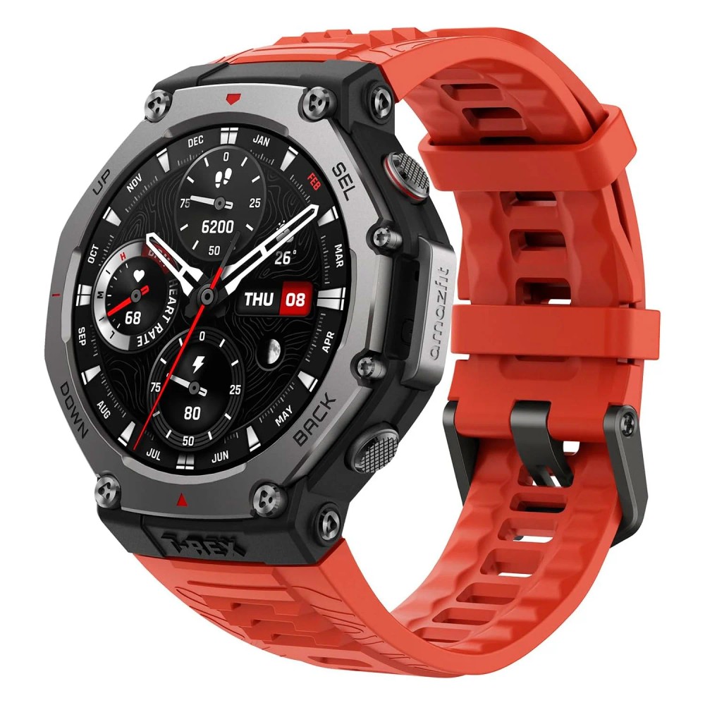 Relógio Inteligente Xiaomi Amazfit T-Rex 3 A2323 Vermelho Resistente