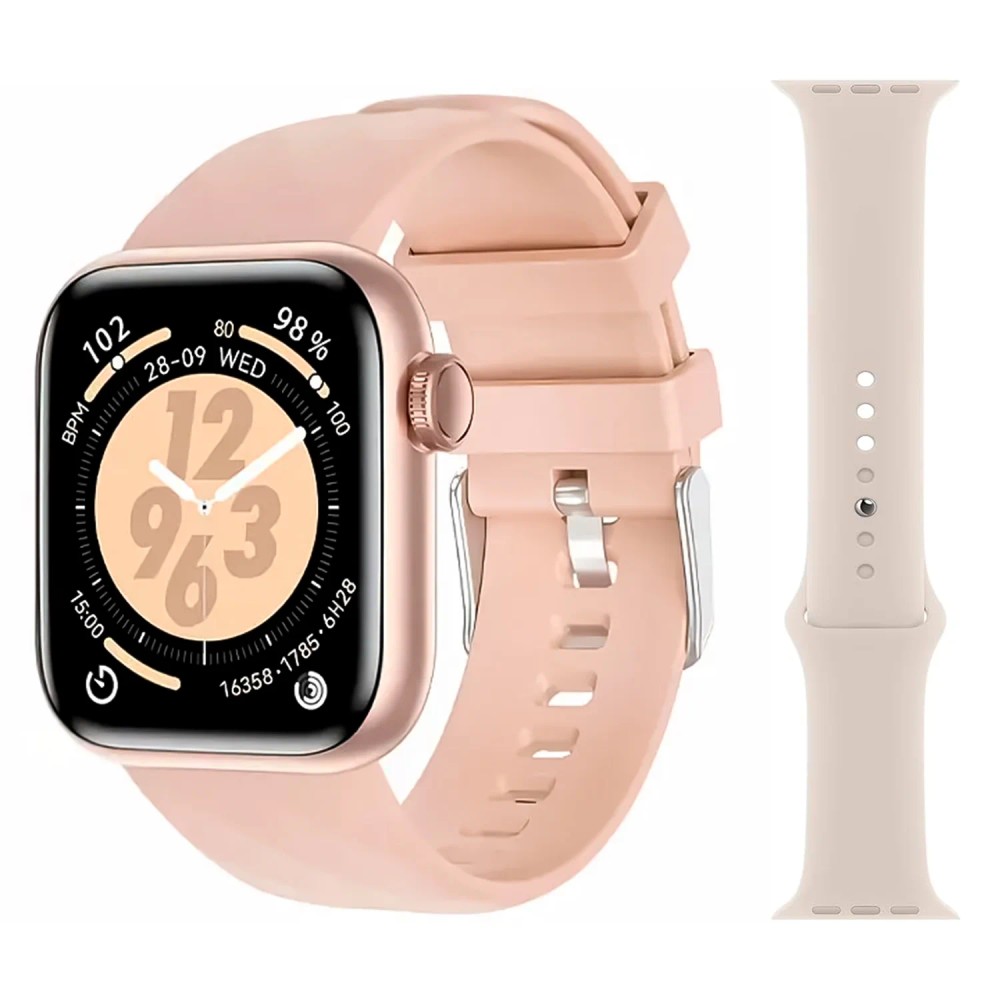 Relógio Inteligente G-Tide Elegance Dourado Com Monitoramento de Saúde