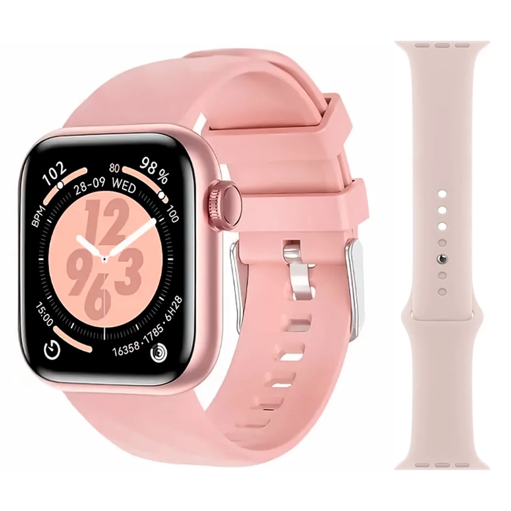 Relógio Inteligente G-Tide Elegance Rosa Touchscreen Resistente Água