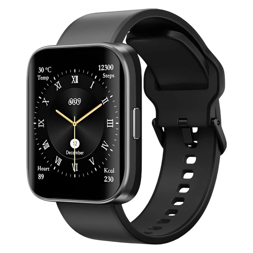 Smartwatch QCY Urban GS com Monitor de Frequência Cardíaca Preto