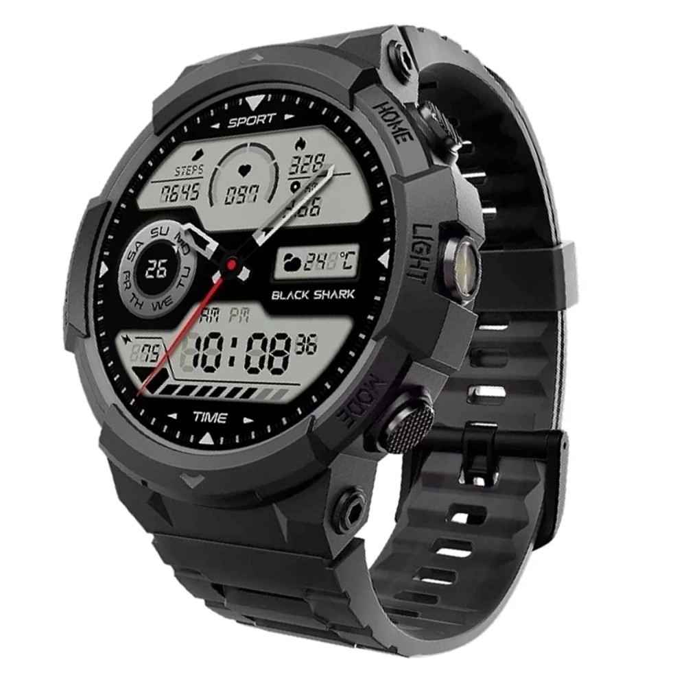 Relógio Inteligente Black Shark GS3 Sport com Monitoramento de Saúde Preto