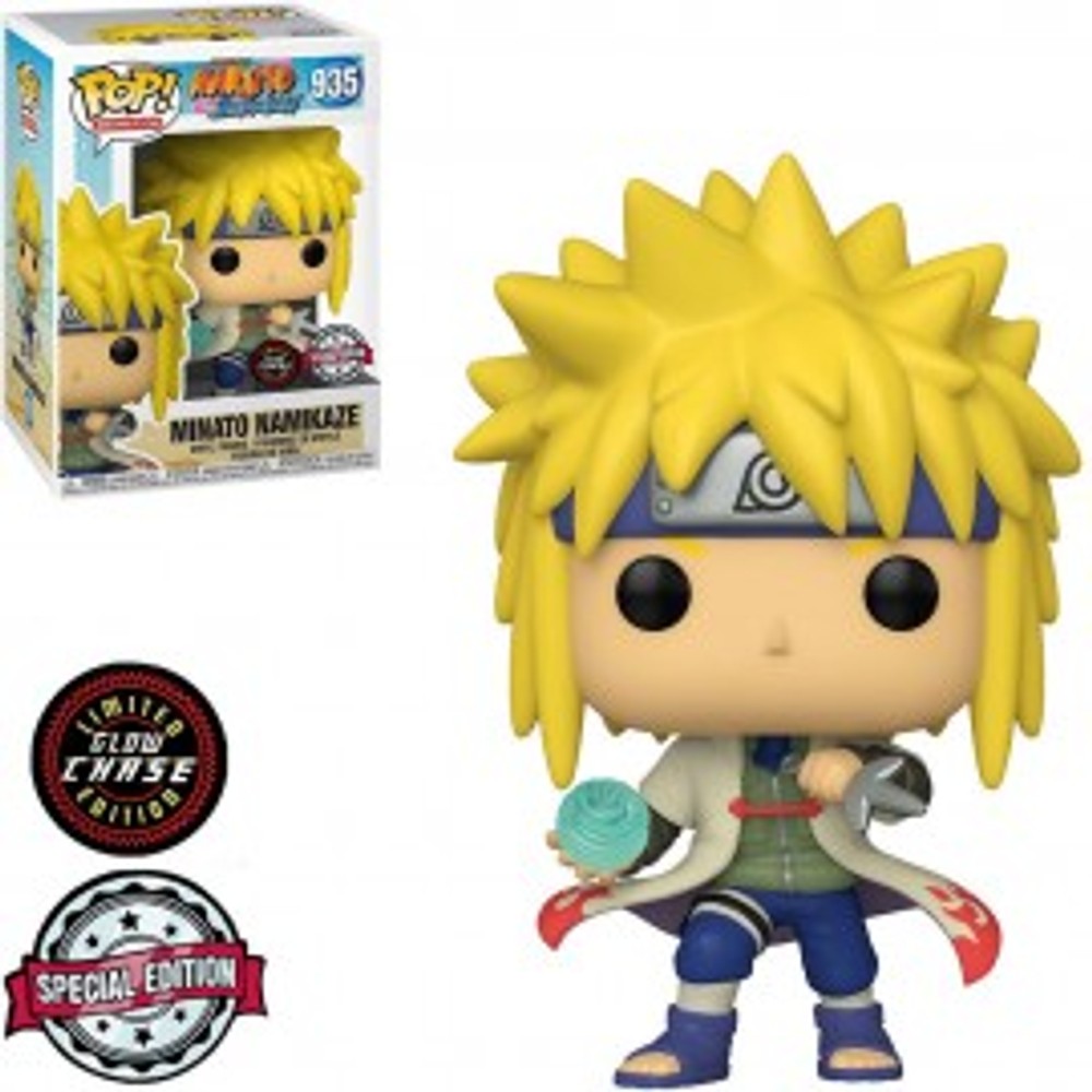 Boneco Funko Pop Naruto Shippuden Minato Namikaze 935 Glow In The Dark Chase Exclusivo
