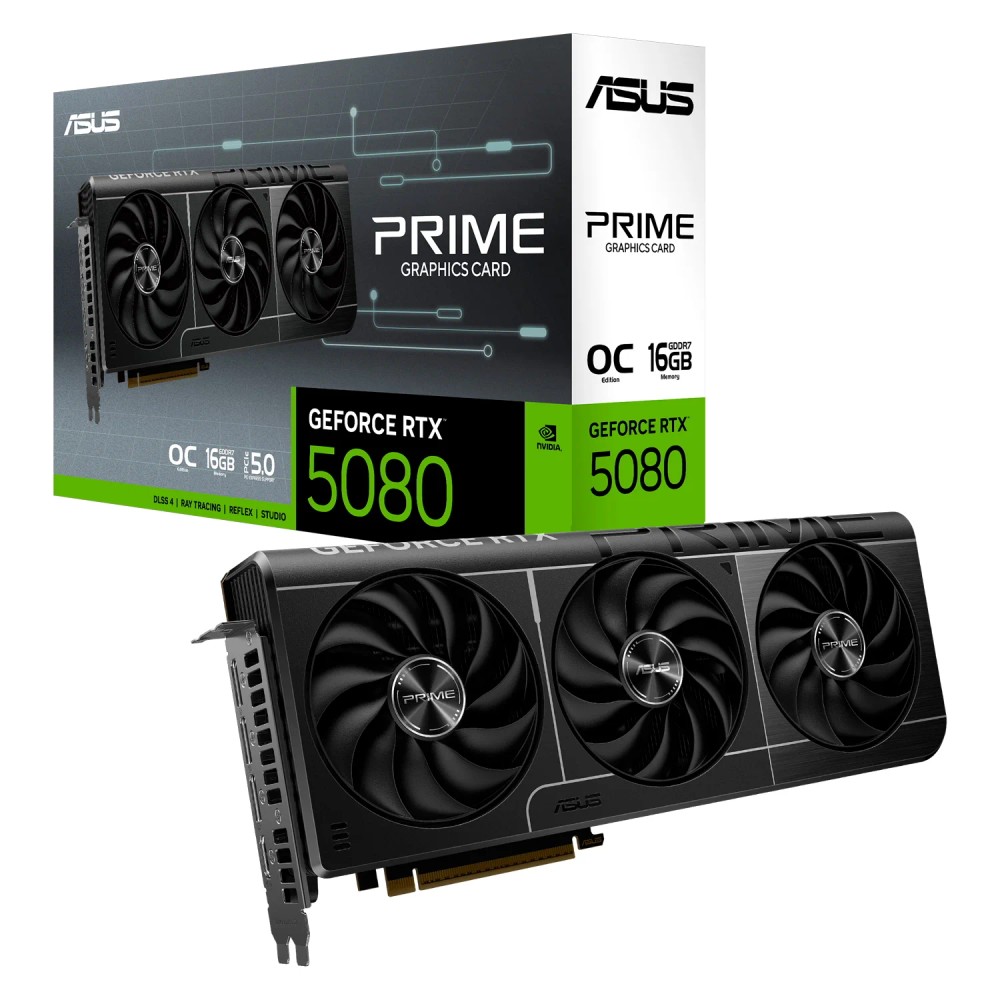 Placa de Vídeo ASUS NVIDIA GeForce RTX 5080 16GB GDDR7 Gaming