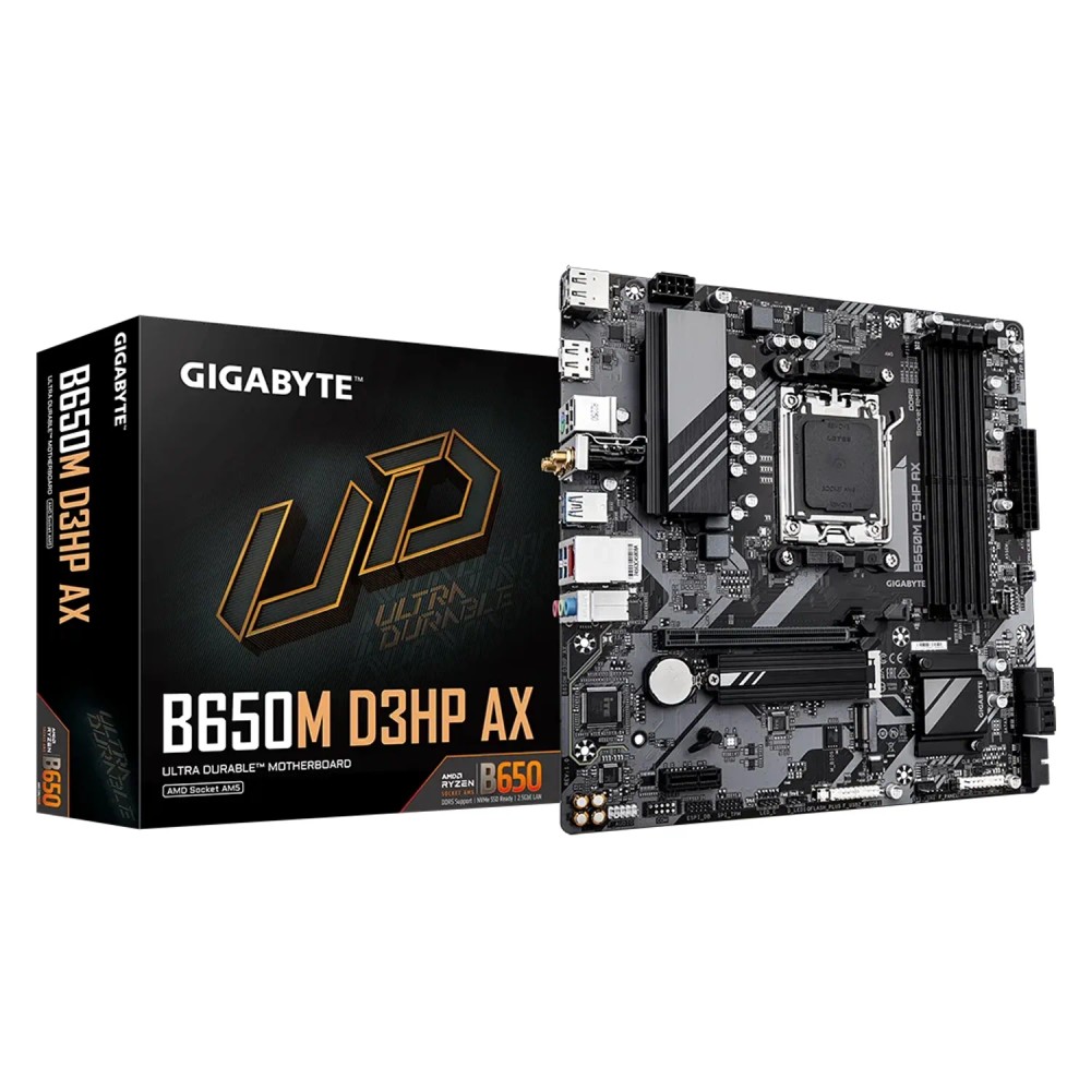 Placa Mãe Gigabyte B650M D3HP Micro ATX DDR5 Wi-Fi 6E Socket AM5