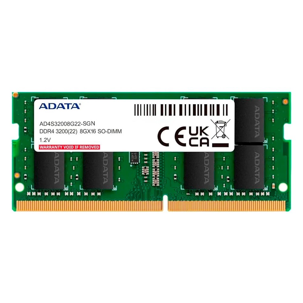 Memória RAM Adata 8GB DDR4 3200MHz para Notebook - AD4S32008G22-SGN